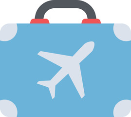 Traveling Suitcase Flat Icon