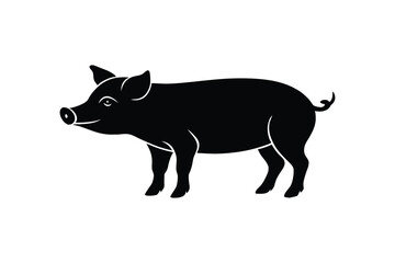 pig-silhuette---vector-art-illustriton-white-backr.eps