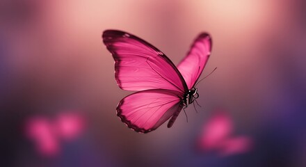 butterfly on pink 