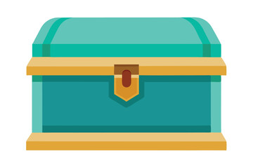 blue wooden box
