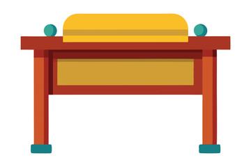 wooden chair isolated on white