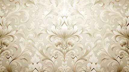 Elegant gold floral damask pattern on a dark background, creating a luxurious and vintage feel