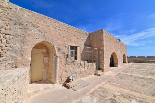 Stone Fortifications of Borj El Kebir in Mahdia, Tunisia