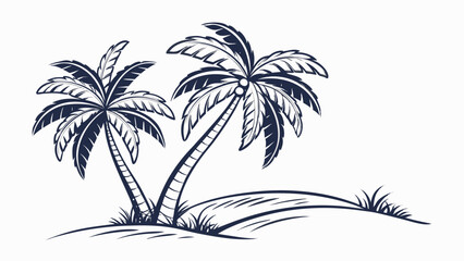 Fototapeta premium palm tree silhouette