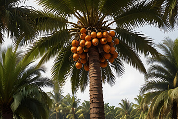 Fototapeta premium coconut palm tree