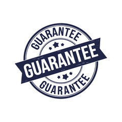 Fototapeta premium Blue Circular Guarantee Badge logo for Business Trust and Quality Assurance