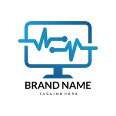 computer tech  technology logo