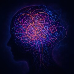 Visual representation of anxiety-provoking thoughts in a chaotic mind