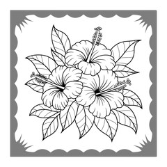 abstract floral background with flowers