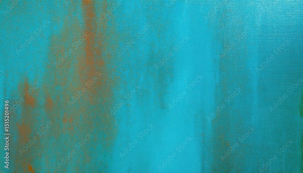 Aufkleber textured turquoise and bronze abstract canvas with vertical brushstrokes, perfect for web background