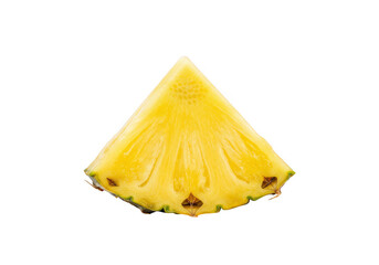 Pineapple slice isolated on transparent background