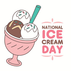 ice cream with cherry