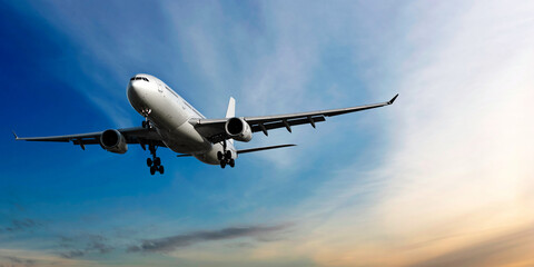 Fototapeta premium airplane front viwe