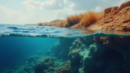 The wonderful scenery of the underwater world