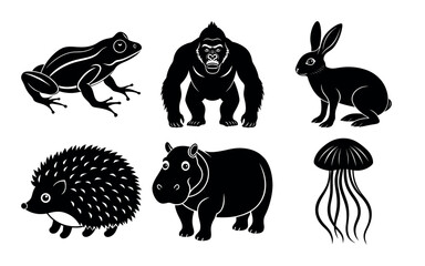 Wild animal vector art on a white background