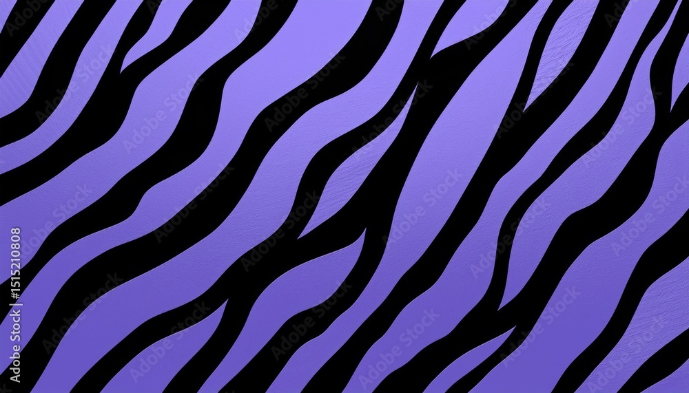 Poster abstract close-up of wavy purple silk textures with fine lines and organic curves on black backgroun