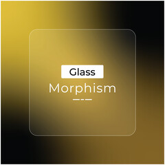 Bright orange glass effect morphism background