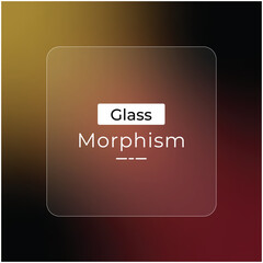 Light Orange and Dark Red Glass Morphism Effect for Background