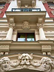 Jugendstil-Haus im Jugendstil-Viertel in Riga (Lettland)