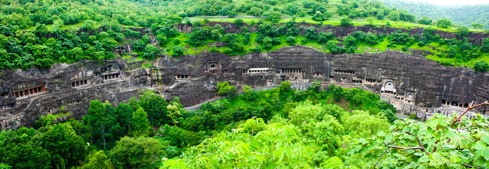 India - Ajanta Caves in Indian state of Maharashtra