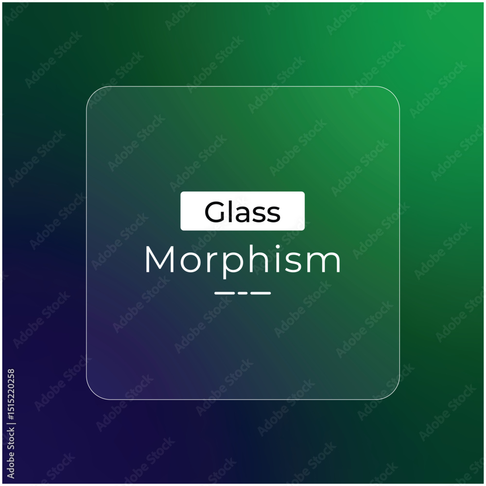 Poster powerful gradient color morphism glass effect background