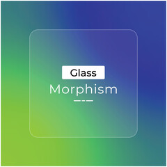 Bright modern elegant gradient colors with morphism glass effect
