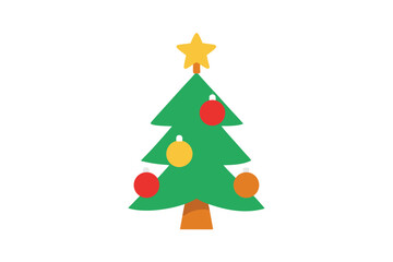 christmas tree on white background