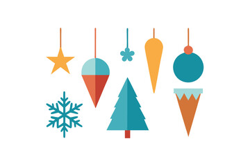 set of christmas balls