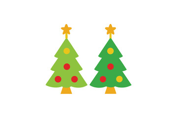 christmas tree vector illustration