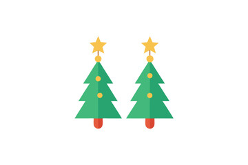 christmas tree vector illustration