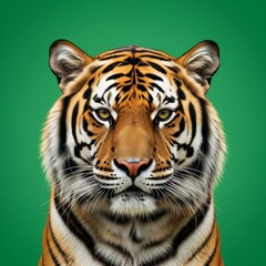 Fototapeta premium Exotic Wildlife on Green Screen: Seamlessly Integrate into Any Project