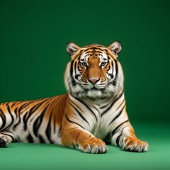 Fototapeta premium Exotic Wildlife on Green Screen: Seamlessly Integrate into Any Project