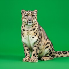 Obraz premium Exotic Wildlife on Green Screen: Seamlessly Integrate into Any Project