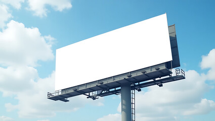Obraz premium Blank billboard against the blue sky