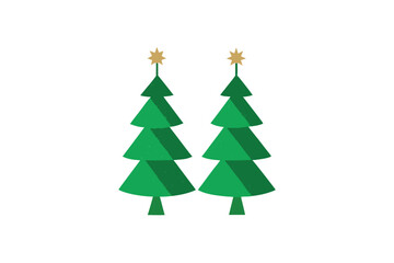 christmas tree vector illustration
