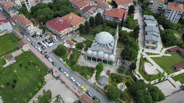 A view of the Hadim Ibrahim Pasha Mosque in Istanbul, Turkey. This mosque was built by Mimar Sinan.
