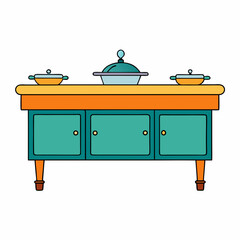 set of kitchen utensils