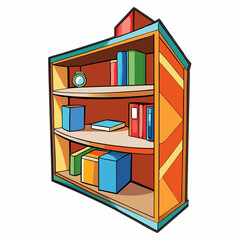 bookshelf with books