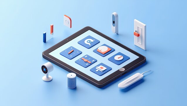 Smart home control interface tablet and devices