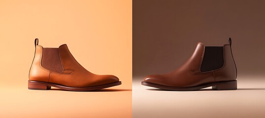 Classic Desert Boot with Clean Solid Backdrop for Easy Customization and Styling