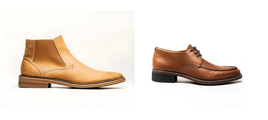 Classic Desert Boot with Clean Solid Backdrop for Easy Customization and Styling