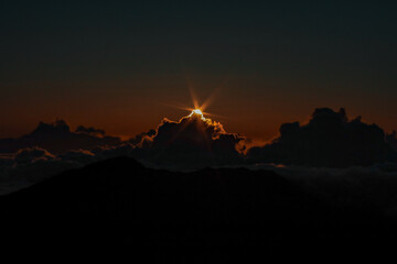 sunrise at Haleakalā National Park on Maui (Hawaii)
