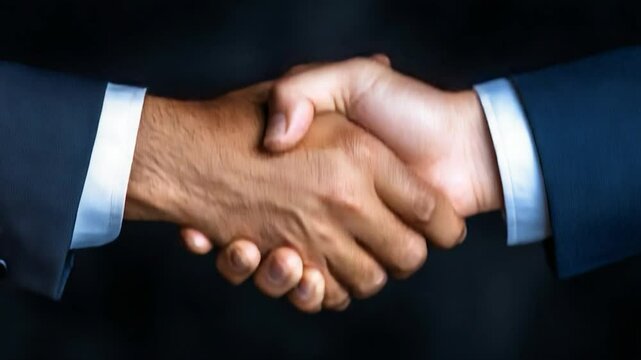 A Firm Handshake: Symbol of Trust and Agreement