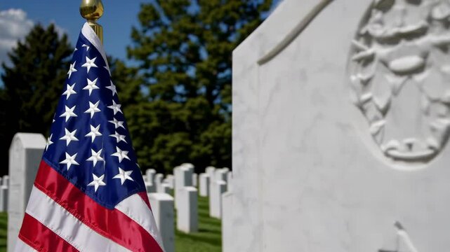 Sacred tribute, honoring fallen heroes in a national cemetery
