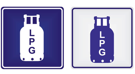 Obraz premium LPG gas sign. vector illustration