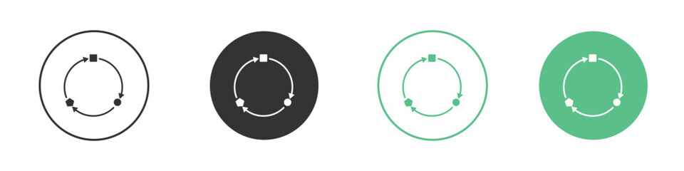 Adaptation icon logo vector set. Graphic design elements