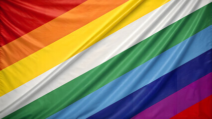 Obraz premium Pride Spectrum Waves – Inclusive Fabric of Equality