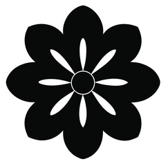 abstract Yellow Flower isolated on white