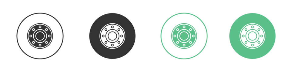 Car bearing icon logo vector set. Graphic design elements