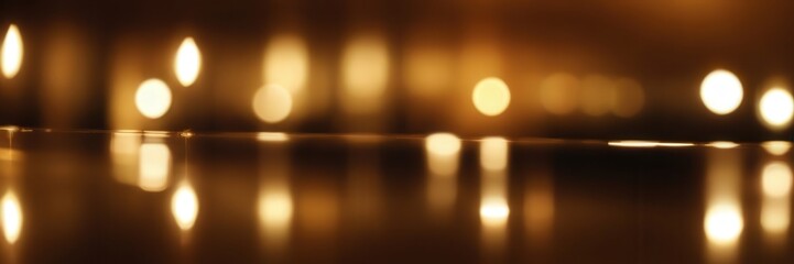 滑らかな表面に反射する柔らかなゴールドの光が背景に広がる、静かで温かみのあるシーン。上品で落ち着きのある、やさしいムードを演出。 